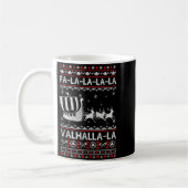 Mug Fa La La Valhalla Viking Ship Christmas Xmas Ugly (Gauche)