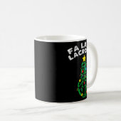 Mug Fa La Lacrosse Funny Christmas Lax Player Goalie T (Devant droit)
