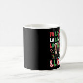 Mug Fa La Llama Funny Llama Amoureux des animaux de No (Devant droit)