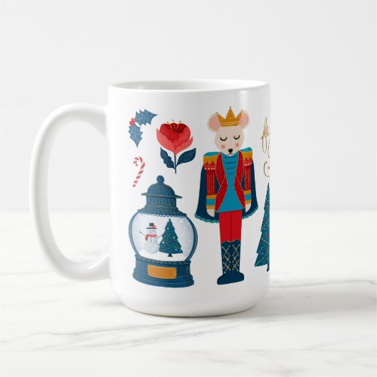 Mug Fa La Oh What Fun Christmas Nutcracker Caractères (Gauche)