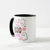 Mug Fab BOO Lous Mignons Fantômes Blanc Halloween (Devant gauche)