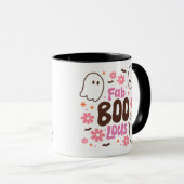 Mug Fab BOO Lous Mignons Fantômes Blanc Halloween (Devant droit)