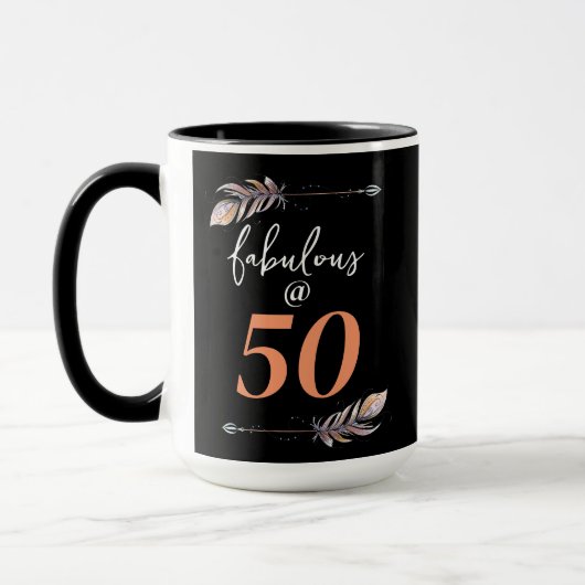 Mug Fab @ Fête d'anniversaire 50 ans Décoration Flèche (Gauche)