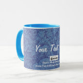 Mug Fabric, votre texte ici (Devant gauche)