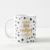 Mug Fabrication de la citation de souhaits (Gauche)