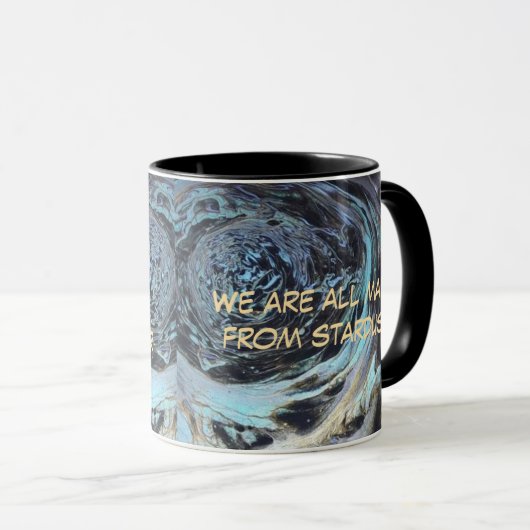 Mug "Fabriqué à partir de Stardust" Acrylique pour sty (Devant droit)