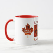 Mug FABRIQUÉ AU CANADA 3D Feuille et drapeau (Gauche)
