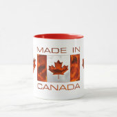 Mug FABRIQUÉ AU CANADA 3D Feuille et drapeau (Centre)