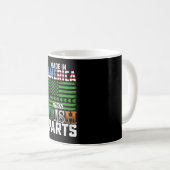 Mug Fabriqué en Amérique avec des pièces irlandaises S (Devant droit)