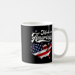 Mug Fabriqué En Amérique - Drapeau Américain Patriotiq