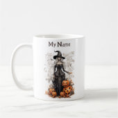 Mug Fabriqué en Encre Elixir : Halloween Witch Customi (Gauche)