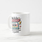 Mug Fabriqué en Musique de culte | Retro Christian Cof (Devant gauche)