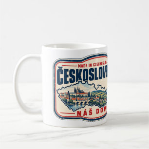 Mug Fabriqué en Tchécoslovaquie Fierté Rétro Tchèque S