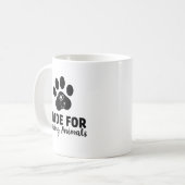 Mug Fabriqué pour sauver les animaux de compagnie patt (Devant gauche)