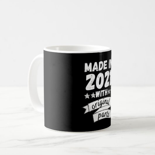 Mug fabriqués en 2021 avec pièces originales, (Devant gauche)
