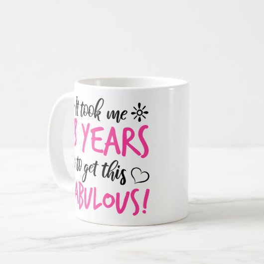 Mug Fabuleux 18e anniversaire (Devant gauche)