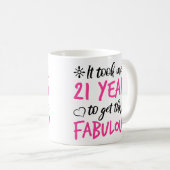 Mug Fabuleux 21e anniversaire (Devant droit)