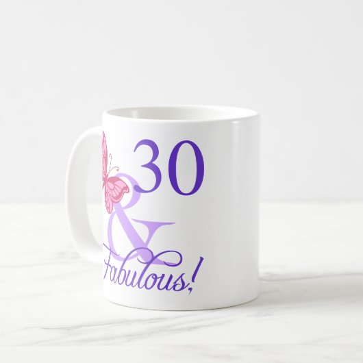 Mug Fabuleux 30e anniversaire (Devant gauche)