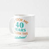 Mug Fabuleux 40e anniversaire (Devant gauche)
