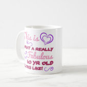 Mug Fabuleux 60e anniversaire pour les femmes (Devant gauche)