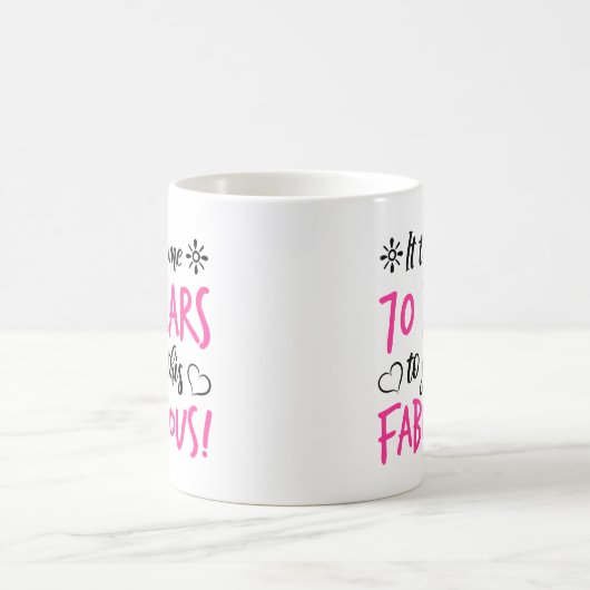 Mug Fabuleux 70e anniversaire (Centre)