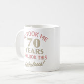 Mug Fabuleux 70e anniversaire (Devant gauche)