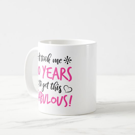 Mug Fabuleux 90e anniversaire (Devant gauche)