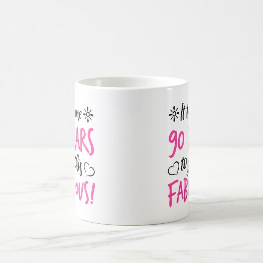 Mug Fabuleux 90e anniversaire (Centre)