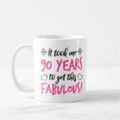 Mug Fabuleux 90e anniversaire (Gauche)