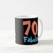 Mug Fabuleux Black Retro Anniversaire (Devant droit)