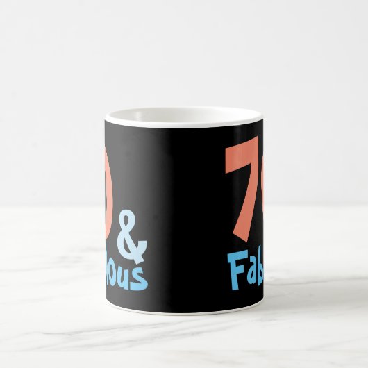 Mug Fabuleux Black Retro Anniversaire (Centre)