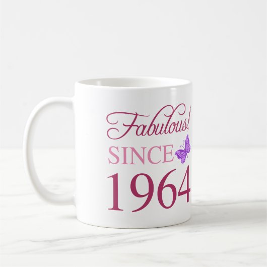 Mug Fabuleux depuis 1964 60e anniversaire (Gauche)