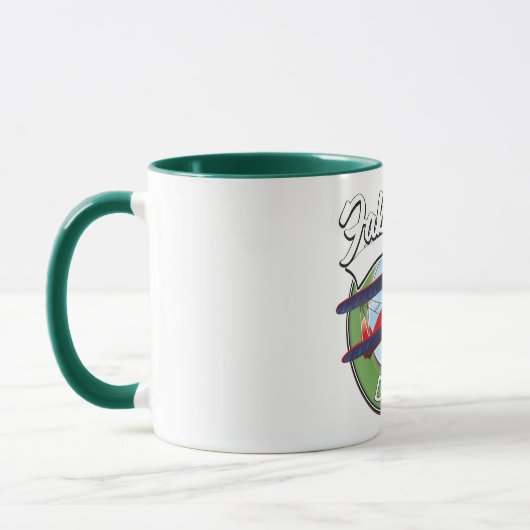 Mug Fabuleux patch de voyage Devon. (Gauche)