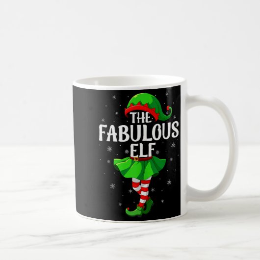 Mug Fabulous Elf Christmas Girls Women Elf Squad Xmas (Droite)
