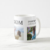 Mug Fabulous Mom Family Photo Collage Moderne (Devant droit)