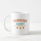 Mug Fabulous Tante - Funny Retro les années 70 Style C (Gauche)