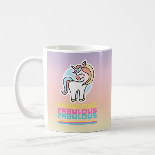 Mug Fabulous Unicorn (Gauche)