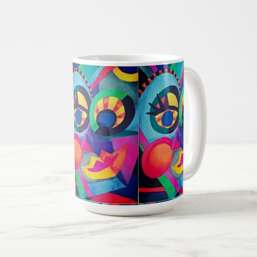 Mug Face Abstraite #2 (Devant droit)