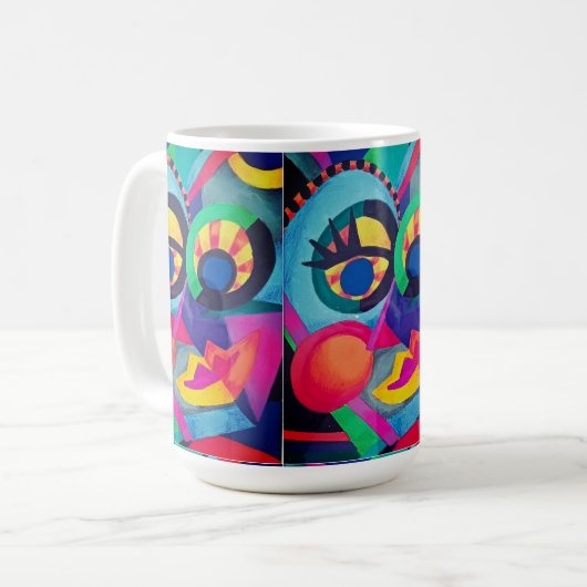 Mug Face Abstraite #2 (Devant gauche)
