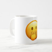 Mug Face Avec La Main Sur La Bouche - Emoji (Devant gauche)
