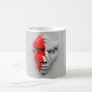 Mug Face blanche rouge