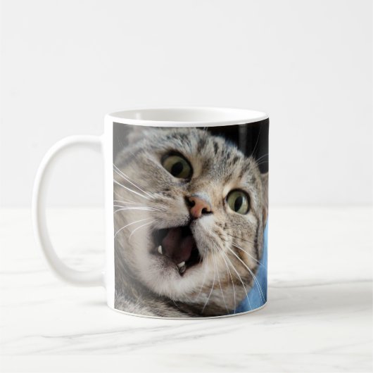 Mug Face confuse de chat (Gauche)