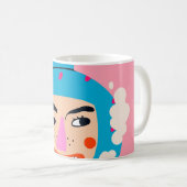 Mug Face de boom Abstraite (Devant droit)