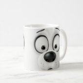 Mug Face de chien Sarcastique 3D (Devant droit)