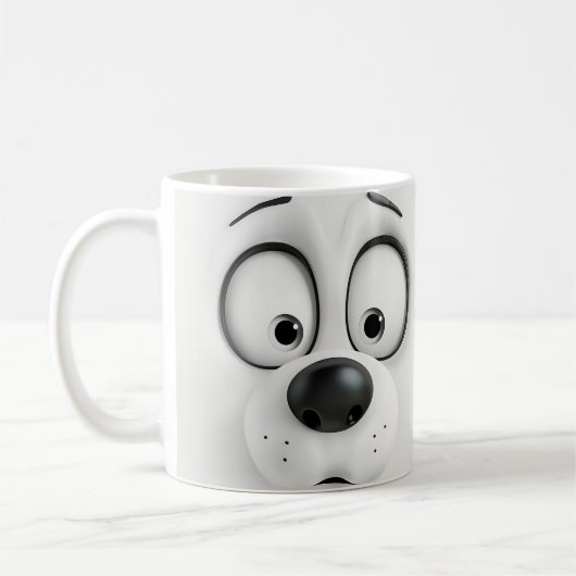 Mug Face de chien Sarcastique 3D (Gauche)