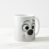 Mug Face de chien Sarcastique 3D (Devant droit)