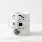 Mug Face de chien Sarcastique 3D (Devant gauche)