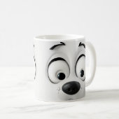 Mug Face de chien Sarcastique 3D (Devant droit)