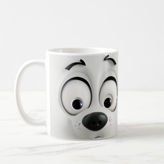 Mug Face de chien Sarcastique 3D (Gauche)