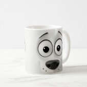 Mug Face de chien Sarcastique 3D (Devant droit)